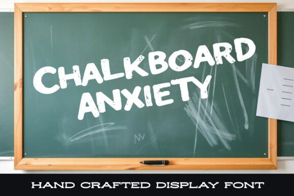 Chalkboard Anxiety Font for Authentic Small Business Branding