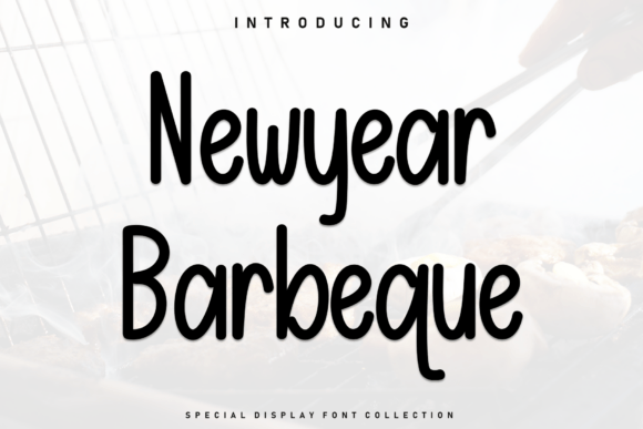 Charming Newyear Barbeque Font for Handmade Creations