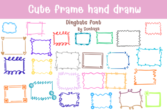 Cute Frame: A Whimsical Font for Adorable Branding