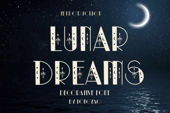 Discover Lunar Dreams: A Versatile Decorative Font