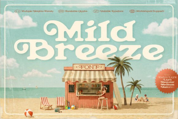 Discover the Charm of Mild Breeze Font