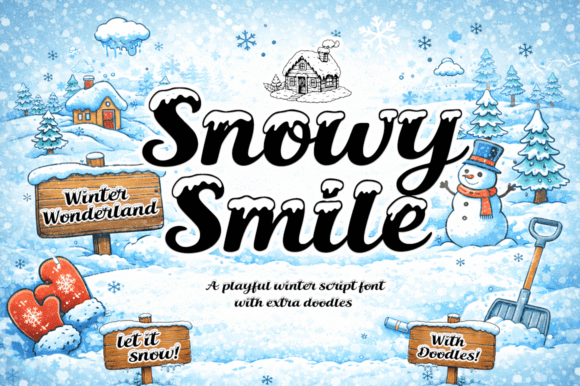 Discover the Whimsical Charm of Snowy Smile Font