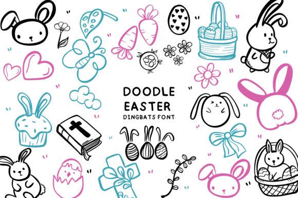 Doodle Easter: A Charming Dingbats Font for Creative Projects