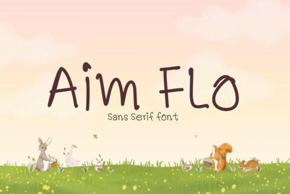 Enhance Your Brand with Aim Flo: A Playful Handwritten Font