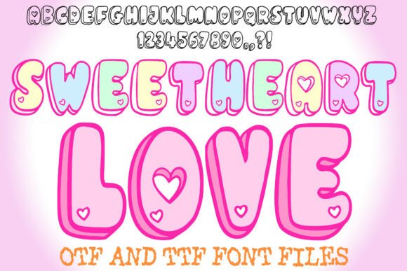 Enhance Your Craft with Sweetheart Love Decorative Font