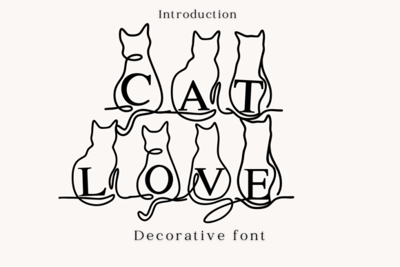 Enhance Your Craft with the Charming Cat Love Font