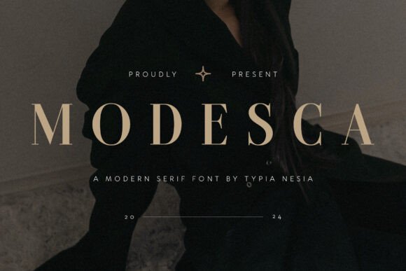 Enhance Your Web Design with Modesca, the Modern Luxury Serif Font
