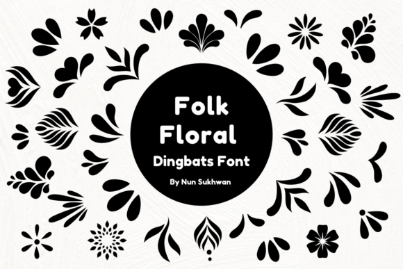 Folk Floral Dingbats: The Perfect Font for Your Next Campaign