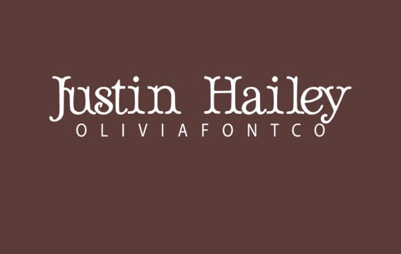 Justin Hailey Font for Authentic Romantic Branding