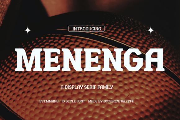 Menenga Font: A Futuristic Serif for Makers