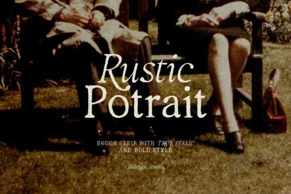 Rustic Portrait: A Hand-Lettered Serif Font for Authentic Branding