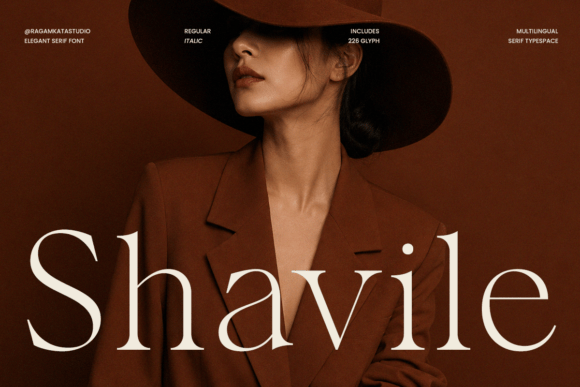 Shavile: The Elegant Serif Font for Luxury Branding