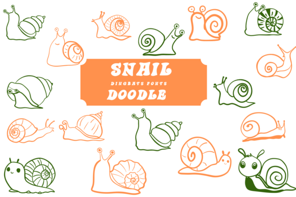 Snail Doodle Font Review: Sketched Dingbats for Branding