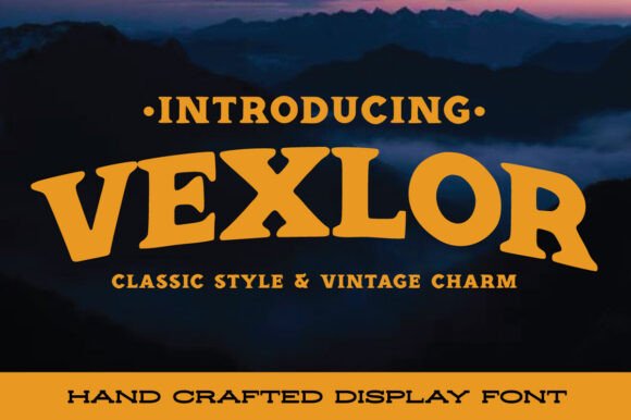 Vexlor Font: Bold Vintage Serifs for Digital Marketing