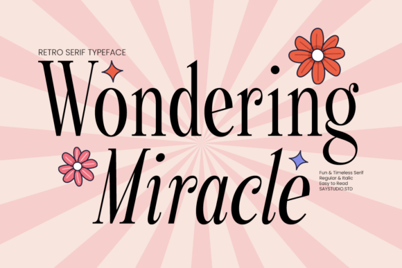 Wondering Miracle: A Perfect Serif Font for Crafters